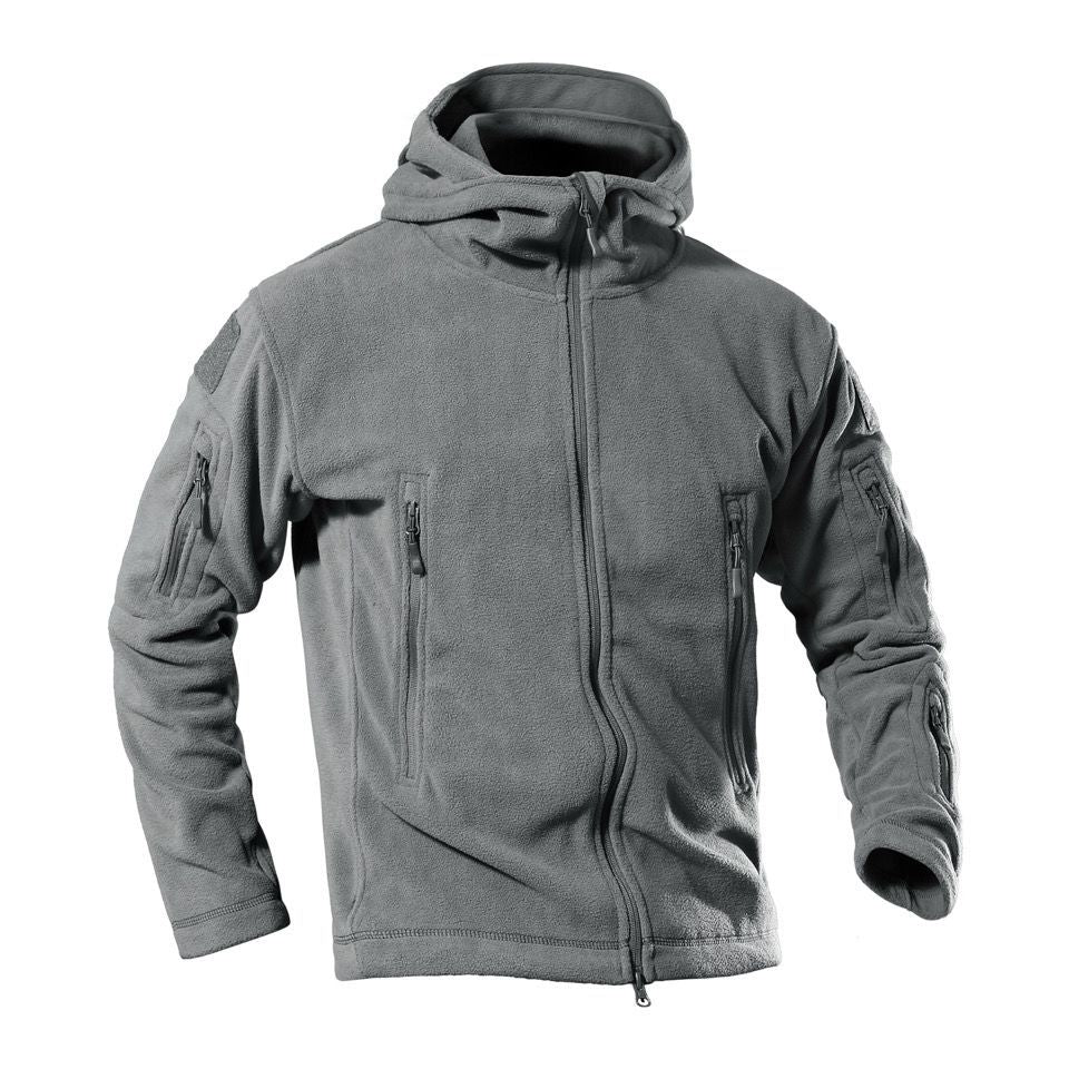 Herren Fleecejacke mit multifunktionalen Reißverschlusstaschen EB