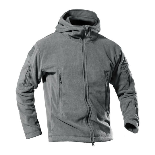 Herren Fleecejacke mit multifunktionalen Reißverschlusstaschen EB