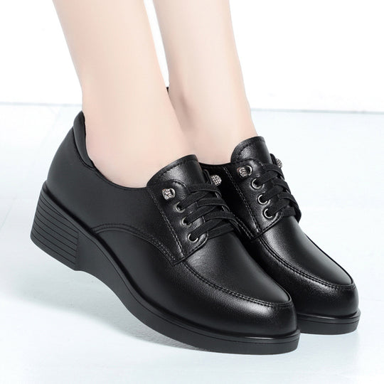 Damen Komfortable High-Top Sneaker mit elegantem Blockabsatz EB