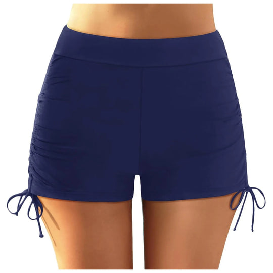 Damen sportliche Badeshorts mit verstellbarem Bund EB