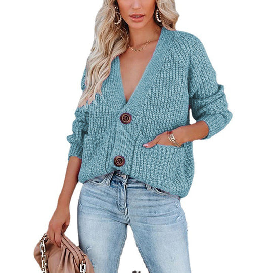 Damen Strickjacke im lässigen Schnitt mit praktischen Taschen EB