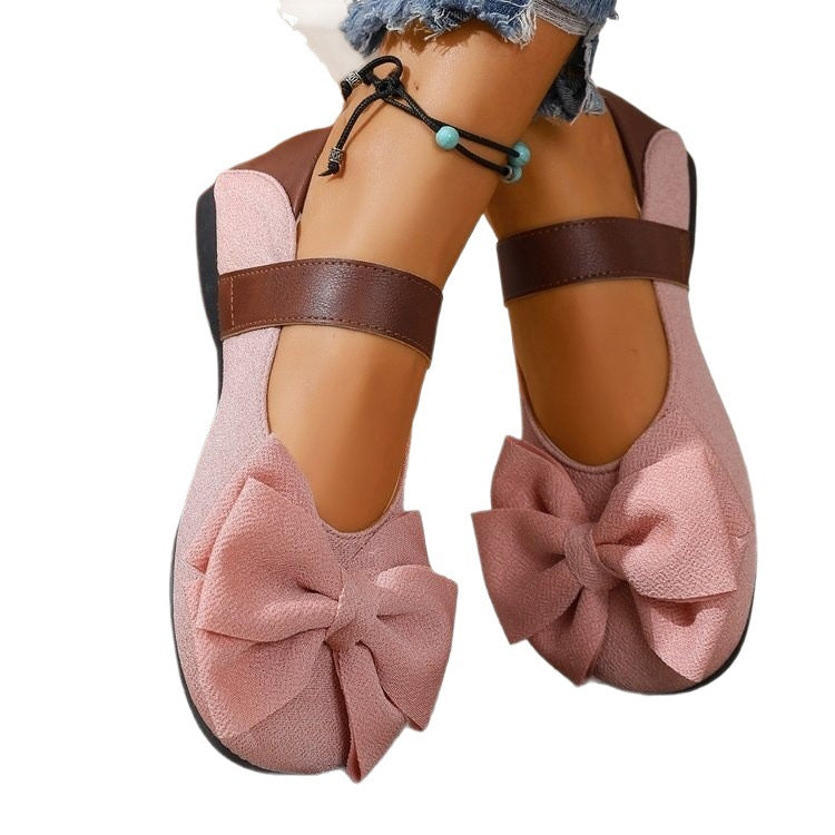 Damen Verspielte Ballerinas mit großem Schleifendetail EB