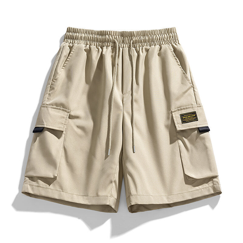 Herren Cargo-Shorts mit elastischem Bund und praktischen Taschen EB