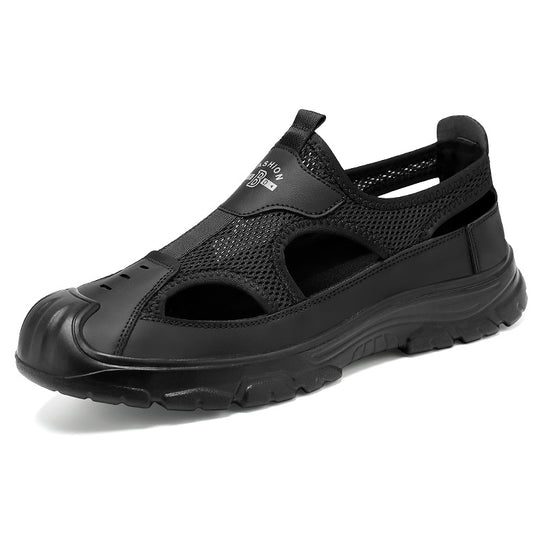 Herren nan atmungsaktive Outdoor-Sandale mit stoßdämpfender Sohle und verstärktem Zehenschutz EB