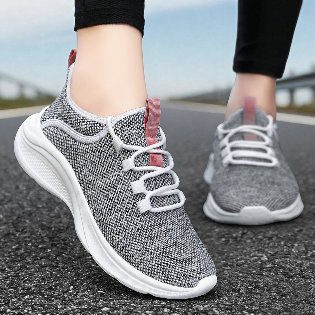 Damen Sportliche Strick-Sneaker mit elastischem Anpassungsprofil EB