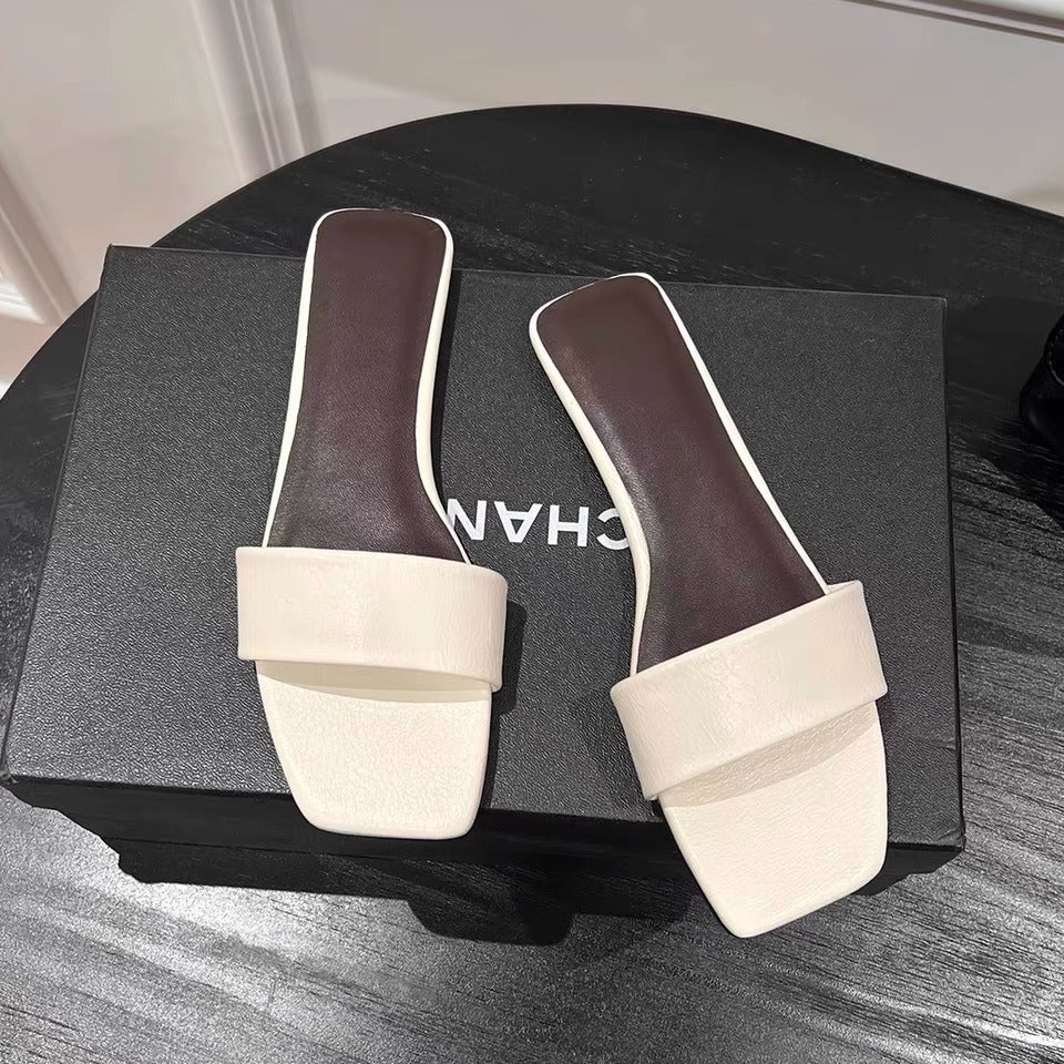 Damen modische Zehentrenner-Sandalen mit komfortablem Fußbett und elegantem Riemendesign EB