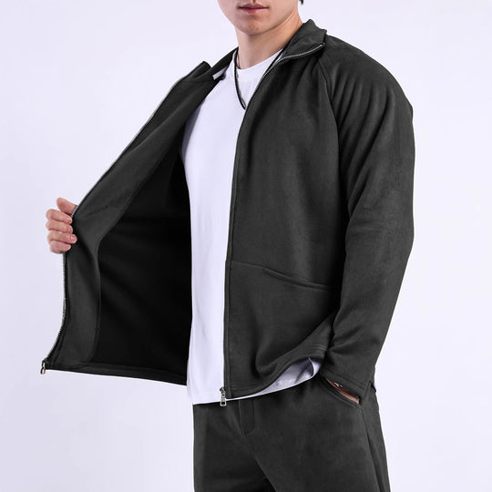 Damen Fleecejacke mit hohem Kragen und praktischen Taschen EB