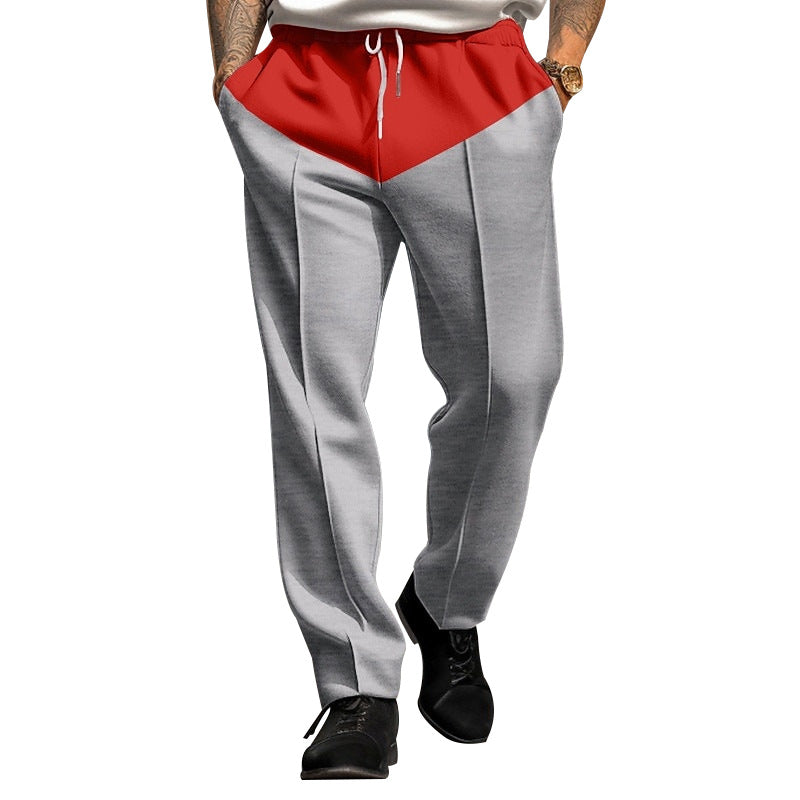 Herren Sportliche Jogginghose mit kontrastrierendem Bund und praktischen Taschen EB