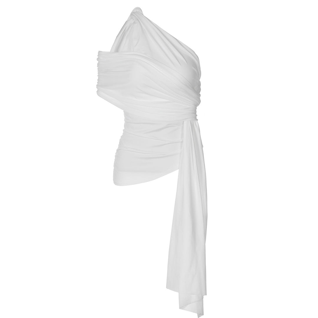 Damen Elegantes Wickeloberteil mit asymmetrischem Schnitt EB