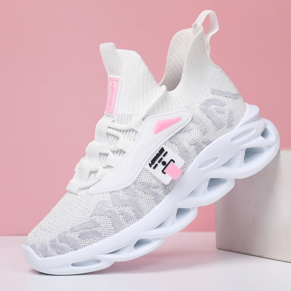 Damen Sportliche Strick-Sneaker mit rutschfester Laufsohle EB