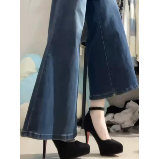 Damen elegante Absatzschuhe mit zartem Knöchelriemen EB