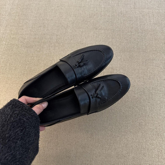 Damen elegante Mokassins mit modischem Quasten-Design EB