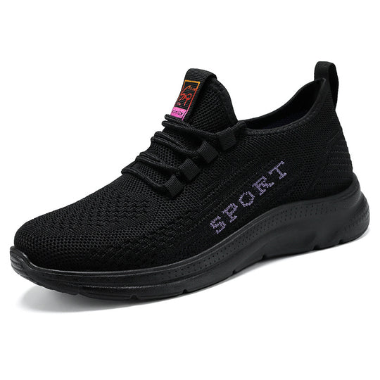Damen Atmungsaktive Sport-Sneakers mit elastischem Obermaterial und dämpfendem Fußbett EB