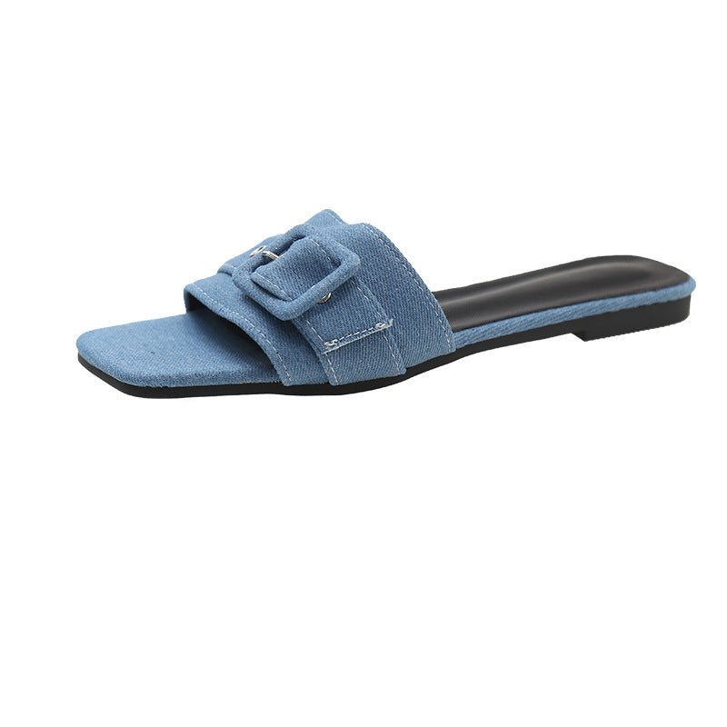 Damen Modische Riemensandalen mit Schnallenverschluss EB
