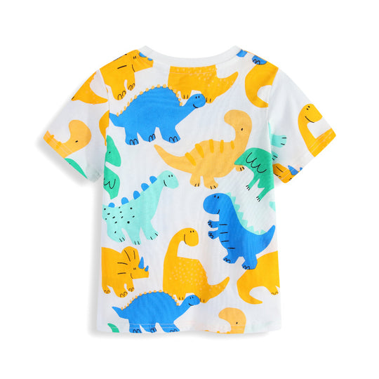 Kinder T-Shirt mit fröhlichem Dinosauriermotiv EB