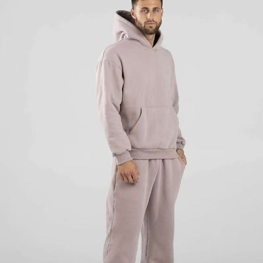 Damen nan oversized Kapuzenpullover mit Kängurutasche und weichem Fleece-Innenfutter EB