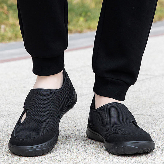 Damen Atmungsaktive und leichte Freizeitschuhe mit flexiblem Klettverschluss EB