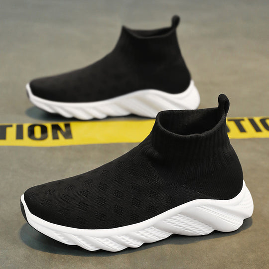 Damen Strick-Sneaker mit rutschfester Sohle und atmungsaktivem Obermaterial EB