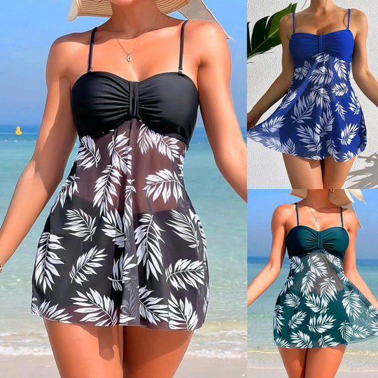 Damen Tankini-Set mit floralen Elementen EB