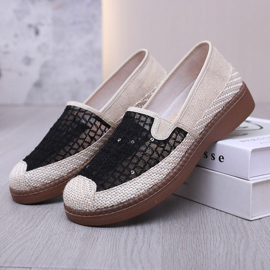 Damen Elegante und bequeme Slip-On Schuhe mit atmungsaktivem Design EB