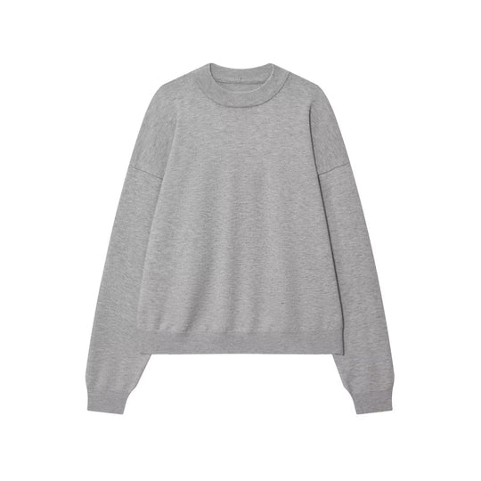 Damen lässiger Sweatshirt mit engem Kragen EB
