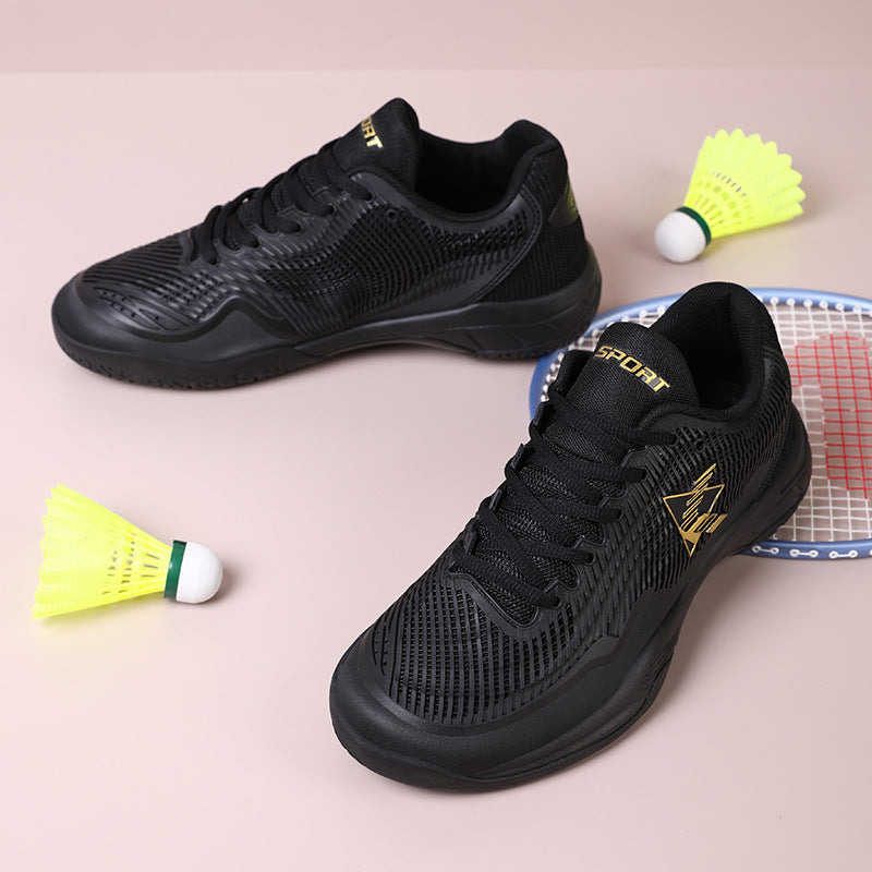 Damen Sportliche Badmintonschuhe mit rutschfester Sohle und atmungsaktiven Mesh-Einsätzen EB