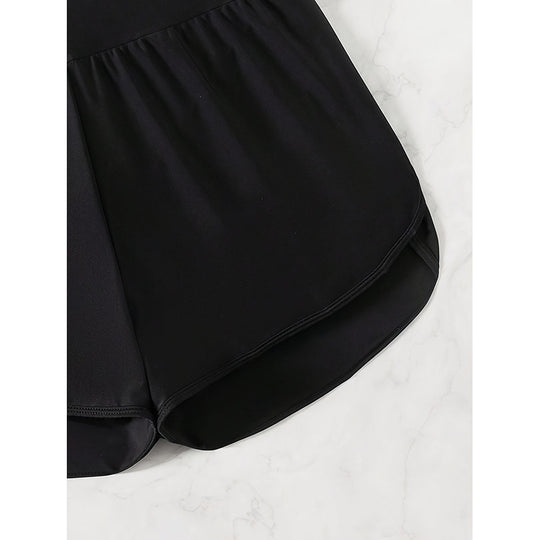 Damen Sportliche Shorts mit hohem Bund und lockerem Schnitt EB