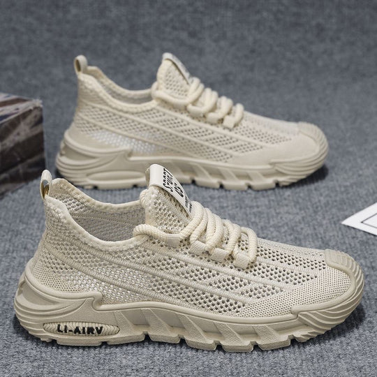 Damen Atmungsaktive Sportsneakers mit elastischer Schnürung und robustem Sohlenprofil EB