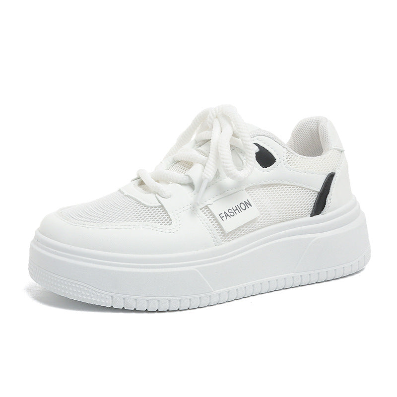 Damen Modische Sneakers mit atmungsaktiven Mesh-Einsätzen und dämpfender Sohle EB