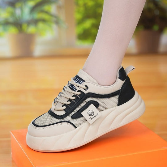 Damen Sportliche Sneaker mit atmungsaktiver Mesh-Oberfläche und dämpfendem Sohlenprofil EB