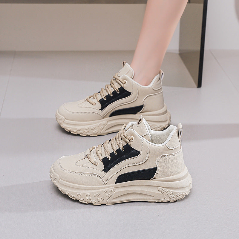 Damen Hochwertige Chunky Sneakers mit stabiler Sohle und atmungsaktiver Konstruktion EB