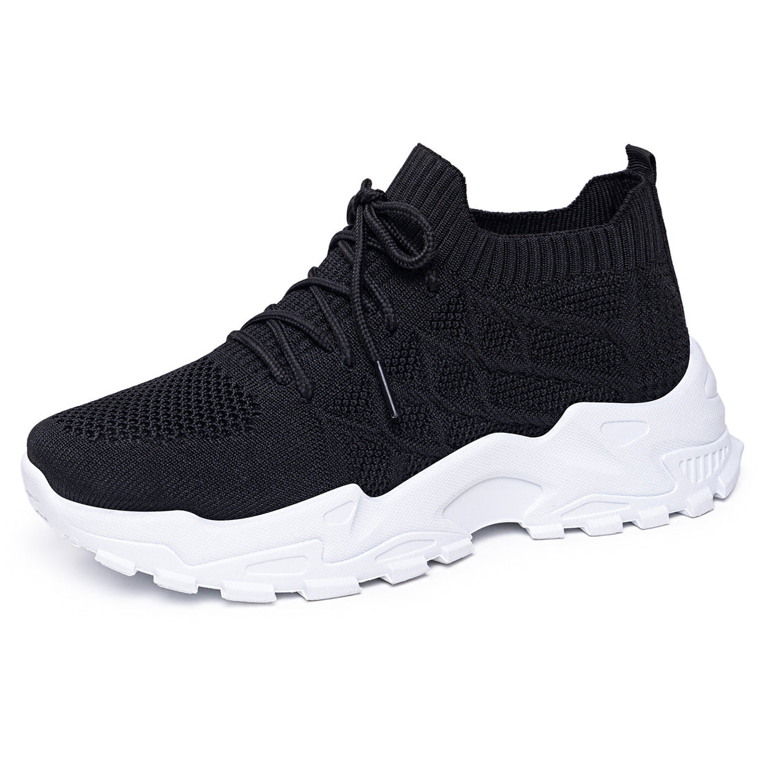 Damen Freizeitsneakers mit atmungsaktivem Strickoberteil und dämpfender Sohle EB