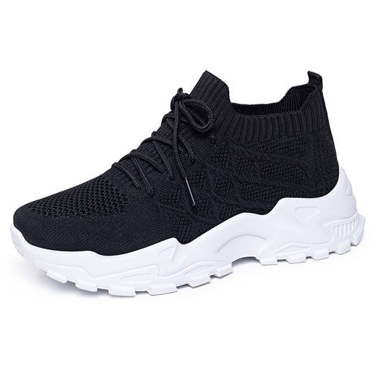 Damen Freizeitsneakers mit atmungsaktivem Strickoberteil und dämpfender Sohle EB