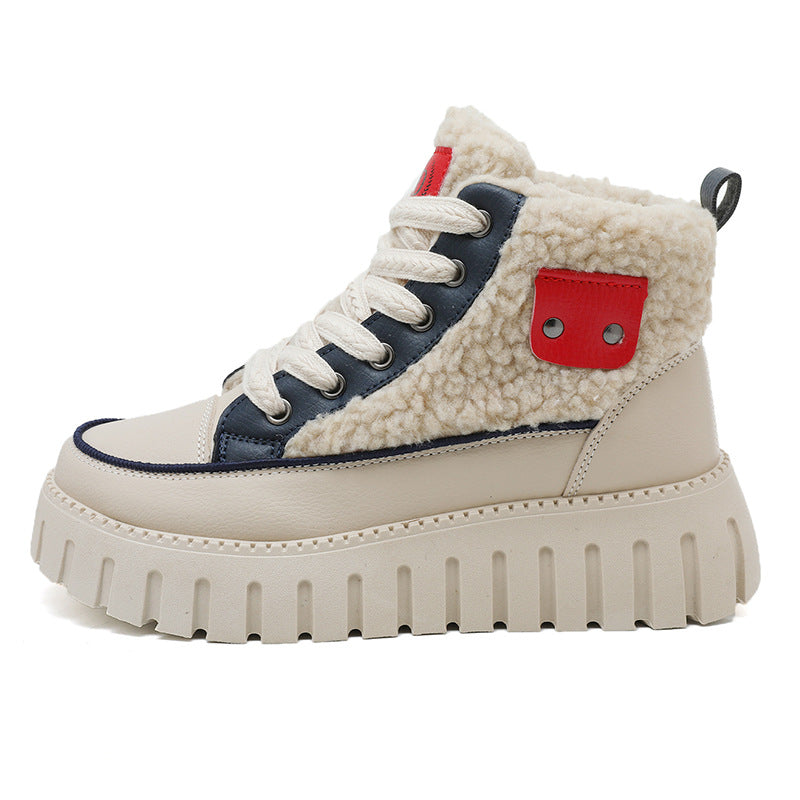 Damen hochwertige Warmfutter-Stiefeletten mit rutschfester Profilsohle EB