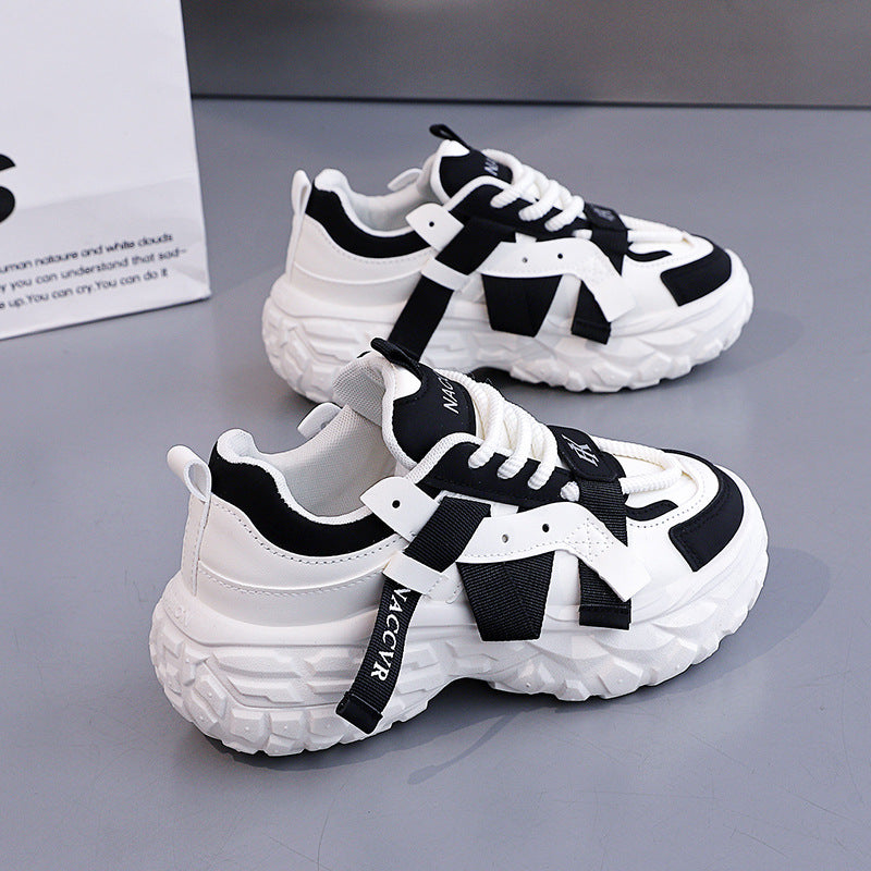 Damen Sportliche Chunky Sneakers mit innovativem Design und rutschfester Sohle EB