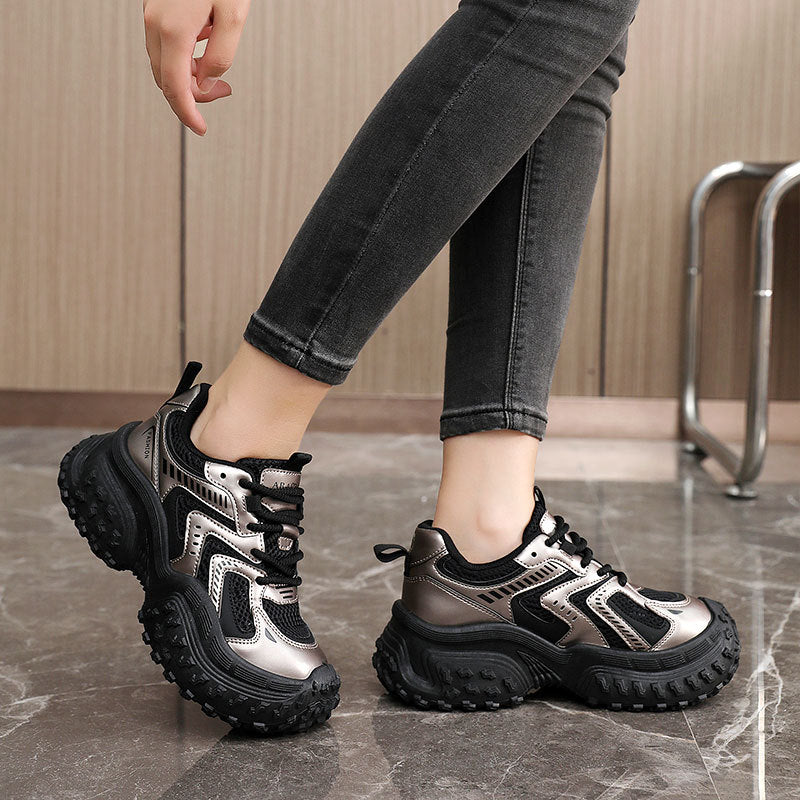 Damen Sportliche Lauf-Sneaker mit rutschfester Sohle und atmungsaktiver Struktur EB