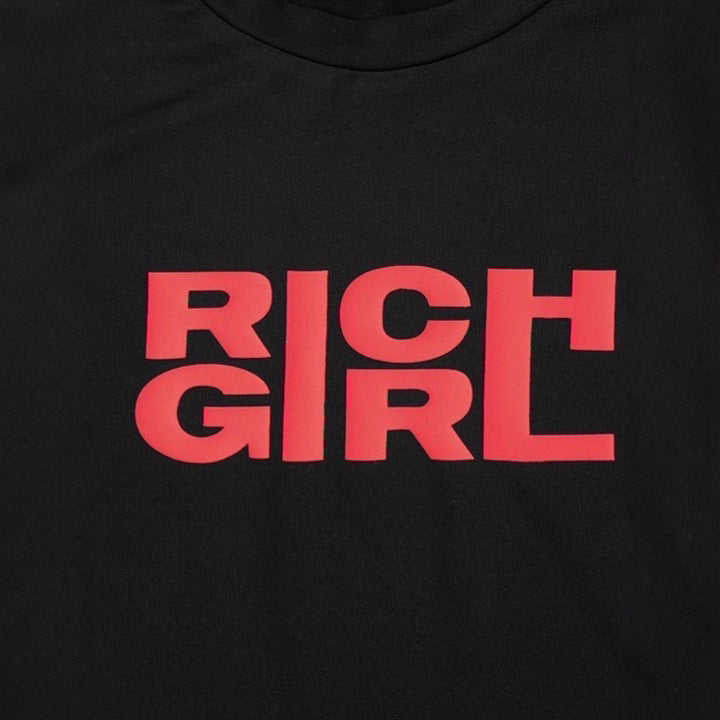 Damen Kurzarm T-Shirt mit markantem Schriftzug EB