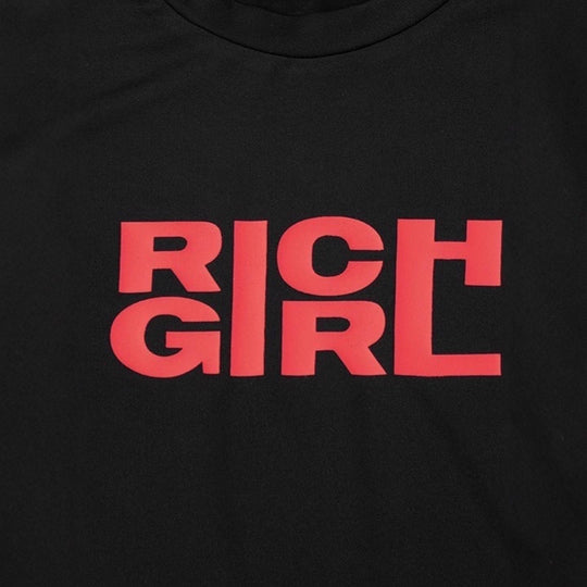 Damen Kurzarm T-Shirt mit markantem Schriftzug EB