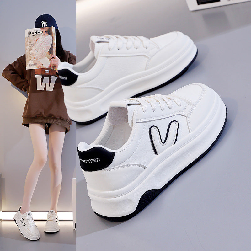 Damen modische Sneaker mit dicker Profilsohle und atmungsaktivem Obermaterial EB