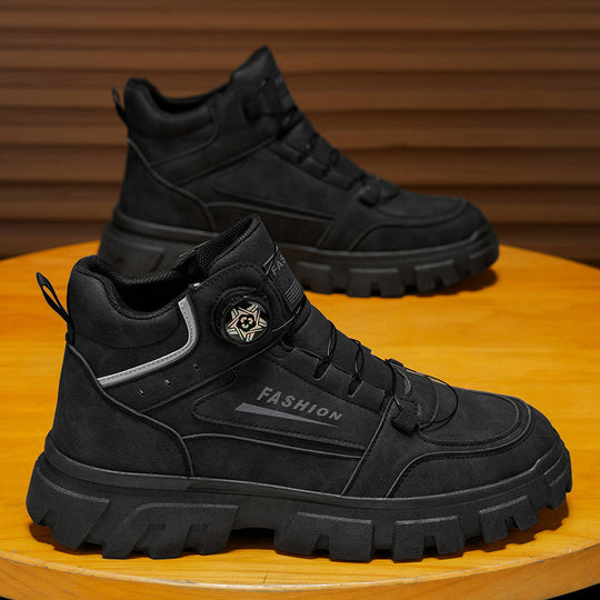Damen modische Stiefeletten mit rutschfester Sohle und sportlichem Design EB