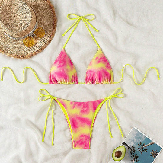 Damen Triangel-Bikini mit verstellbaren Trägern EB
