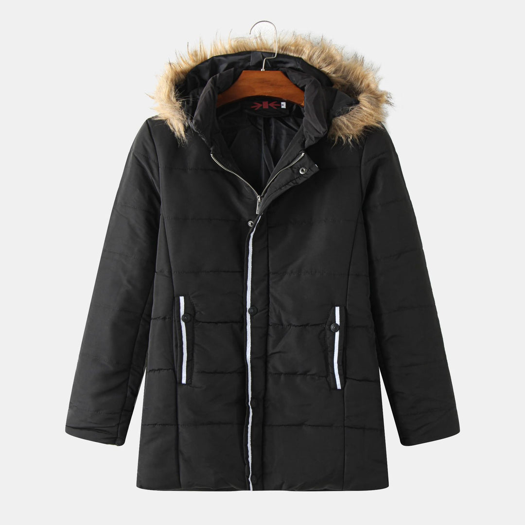 Damen Winterjacke mit abnehmbarer Kapuze und wärmender Fütterung EB