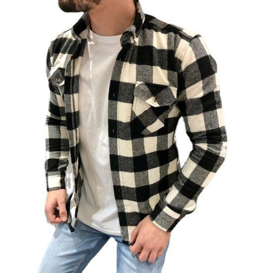 EB | Hemd Karierter Flanell Relaxed Fit Langärmelig Mit Brusttaschen