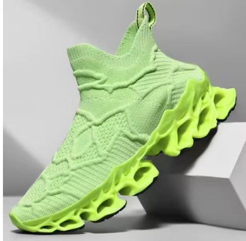 Damen Sportliche Strick-Sneaker mit rutschfester Sohle und innovativer Dämpfungstechnologie EB