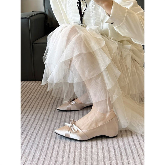 Damen Ballerinas mit zierlichem Schleifenakzent EB