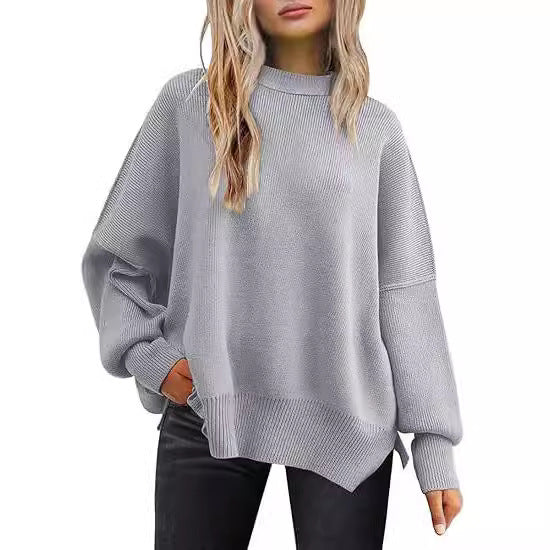 Damen lockerer Strickpullover EB