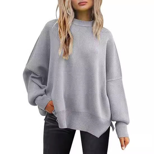 Damen lockerer Strickpullover EB