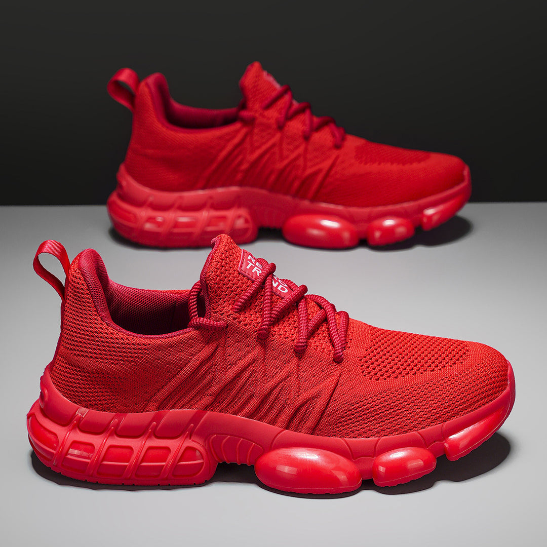 Unisex atmungsaktive Strick-Sneaker mit integrierter Luftkapsel-Dämpfung und flexibler Gummischale EB