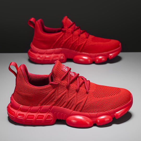 Unisex atmungsaktive Strick-Sneaker mit integrierter Luftkapsel-Dämpfung und flexibler Gummischale EB