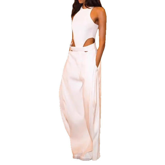 Damen Elegantes Cut-Out Jumpsuit mit Hochbund EB